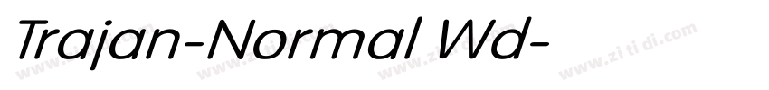 Trajan-Normal Wd字体转换